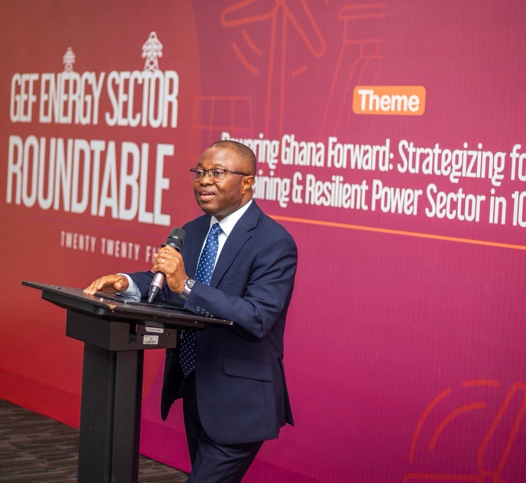 Atta Gyan, DMD, Operations and Support Functions, Fidelity Bank, delivering the keynote address at the GEF Energy Roundtable 2025
