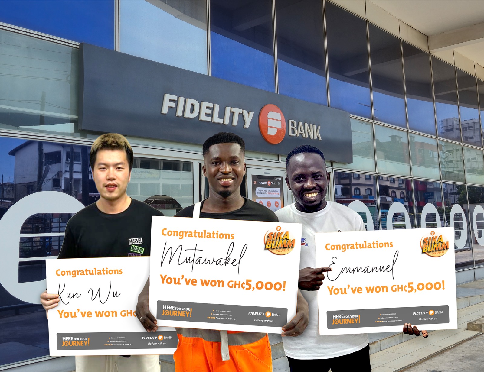 Fidelity Bank Rewards 10 Customers with a share of GHS 50,000 in First "Sika Bumm Reloaded" Monthly Draw