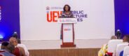 Ing. Patricia Obo-Nai speaks as Chair of the second UEW Public Lecture Series.