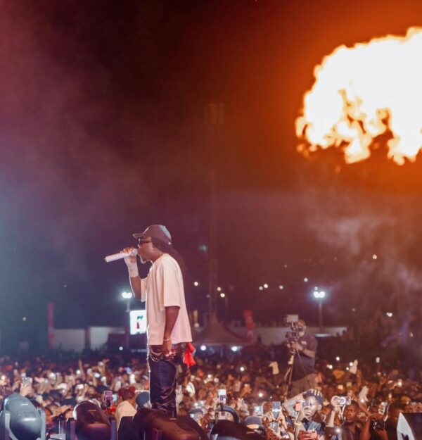 Dancehall/Reggae artiste, Stonebwoy performs at the 27th TGMAs Xperience Concert in Koforidua