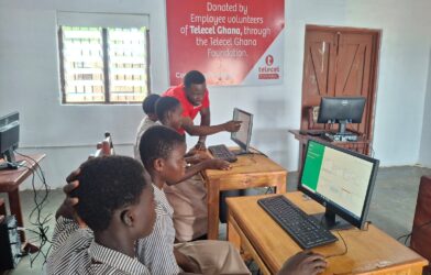 Telecel Employees Drive Digital Inclusion with ICT Lab Upgrade in Bamboi