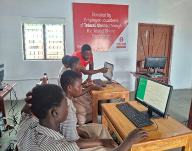 Telecel Employees Drive Digital Inclusion with ICT Lab Upgrade in Bamboi