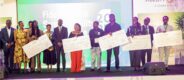 Cohort 1 winners with management of Fidelity Bank