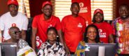 Telecel Ghana employees hand over renovated and equipped computer lab to Anum-Asikuma in the Eastern Region.