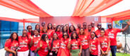Telecel’s senior management team and officials from National Lottery Authority and Kunim at the launch of Telecel M’ahitti Promo.