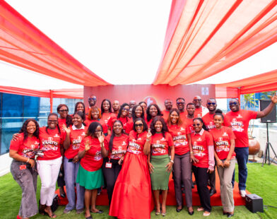 Telecel’s senior management team and officials from National Lottery Authority and Kunim at the launch of Telecel M’ahitti Promo.